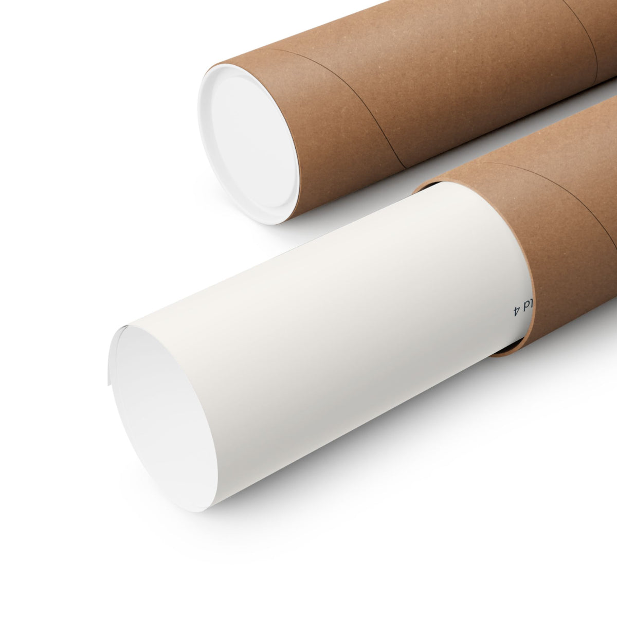 Cove Breathing Guide print rolled for shipping in a cardboard tube