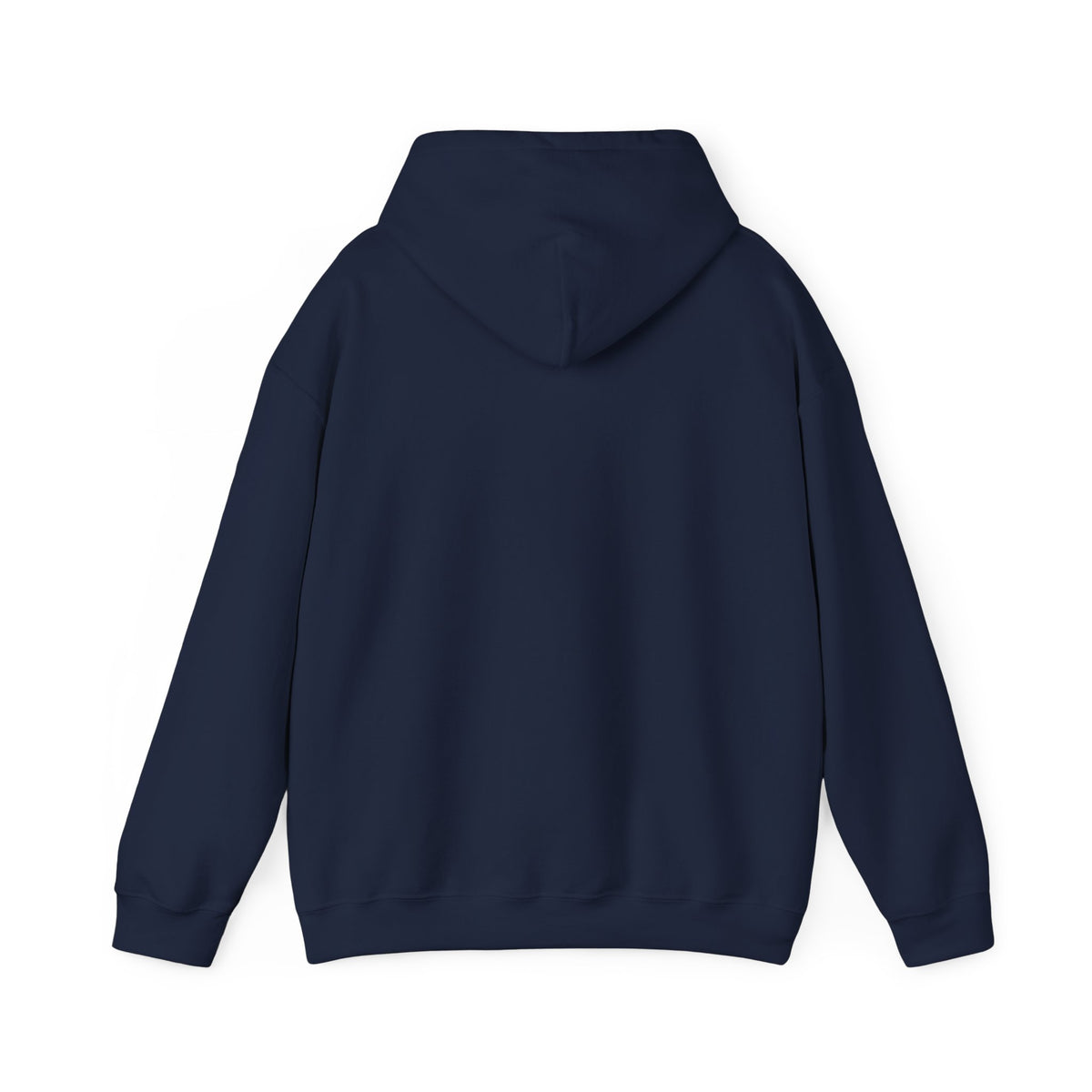 Navy hoodie, plain back
