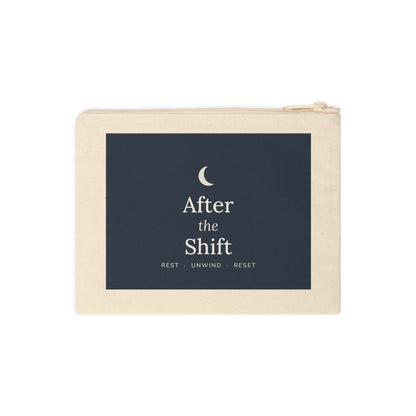 The zipper pouch, front, flat