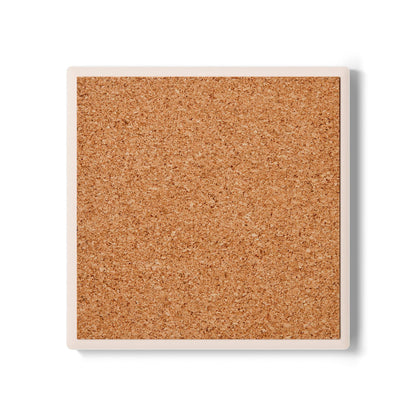 Cork back of the square Cove coaster