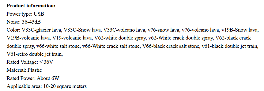 Cove Volcanic Mist Diffuser — Glacier Lava Ambient Flame Vaporizer
