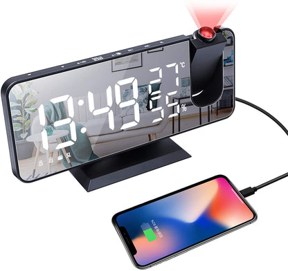 LED Projection Digital Alarm Clock