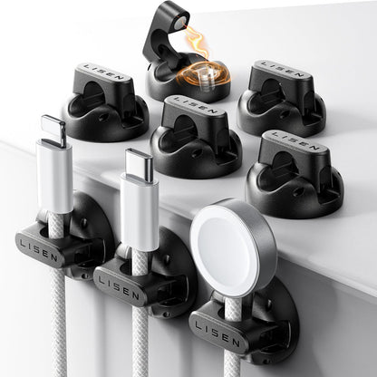 Eight-Pack Adhesive Cable Clips