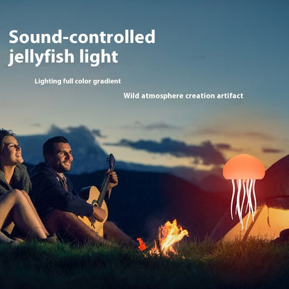 Portable Voice-Controlled LED Jellyfish Night Light