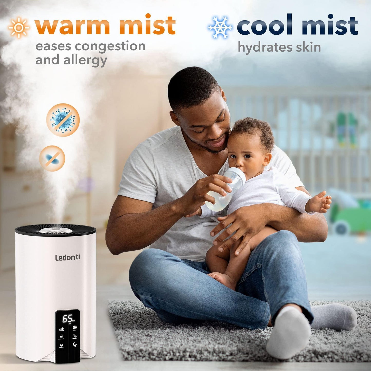 4L Wi-Fi Cool Warm Mist Humidifier