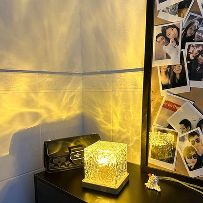 RGB Water Ripple Crystal Night Light