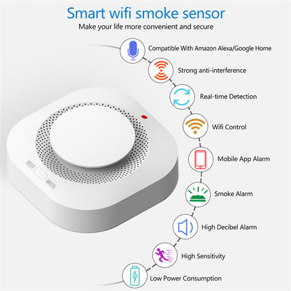 Smart Wi-Fi Smoke Alarm with Mobile Notifications