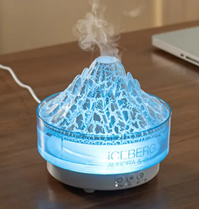 Cove Volcanic Mist Diffuser — Glacier Lava Ambient Flame Vaporizer