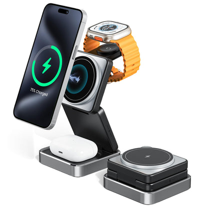 3-in-1 Magnetic Foldable Wireless Charger